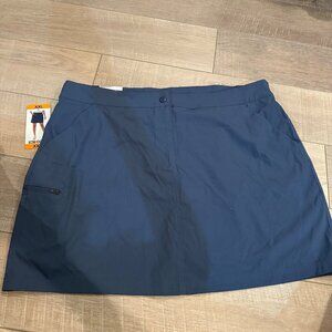 32 COOL WOMENS BLUE XXL ACTIVE SKORT NEW WITH TAGS VINTAGE INDIGO